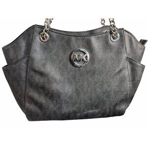 Michael Kors Black Leather Tote‎ Bag